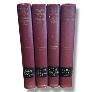Antiq Historical Bible  Set Of 4 Charles Foster Kent W Maps Religious 1908 1911